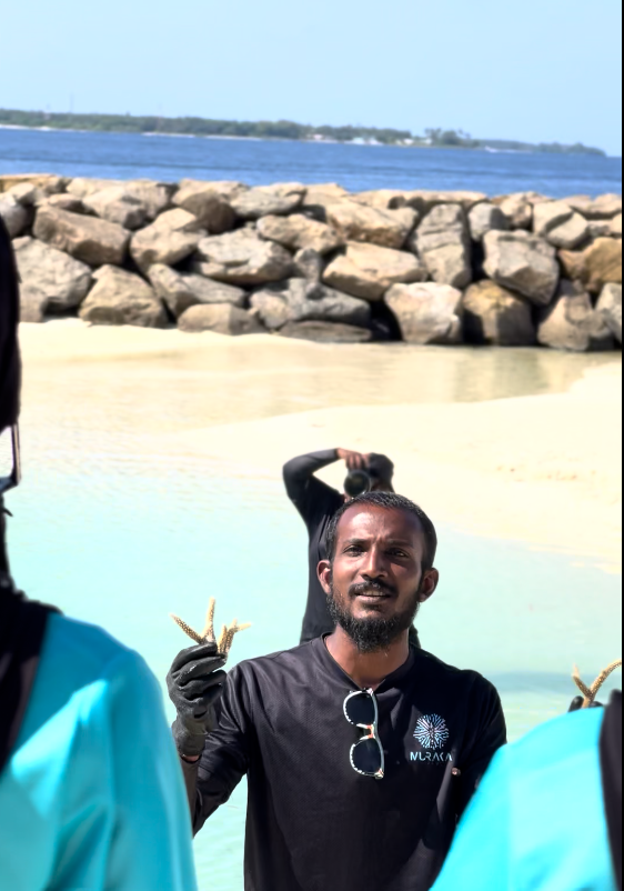 Baa Atoll School Girl Guides taking part in Coral Quest