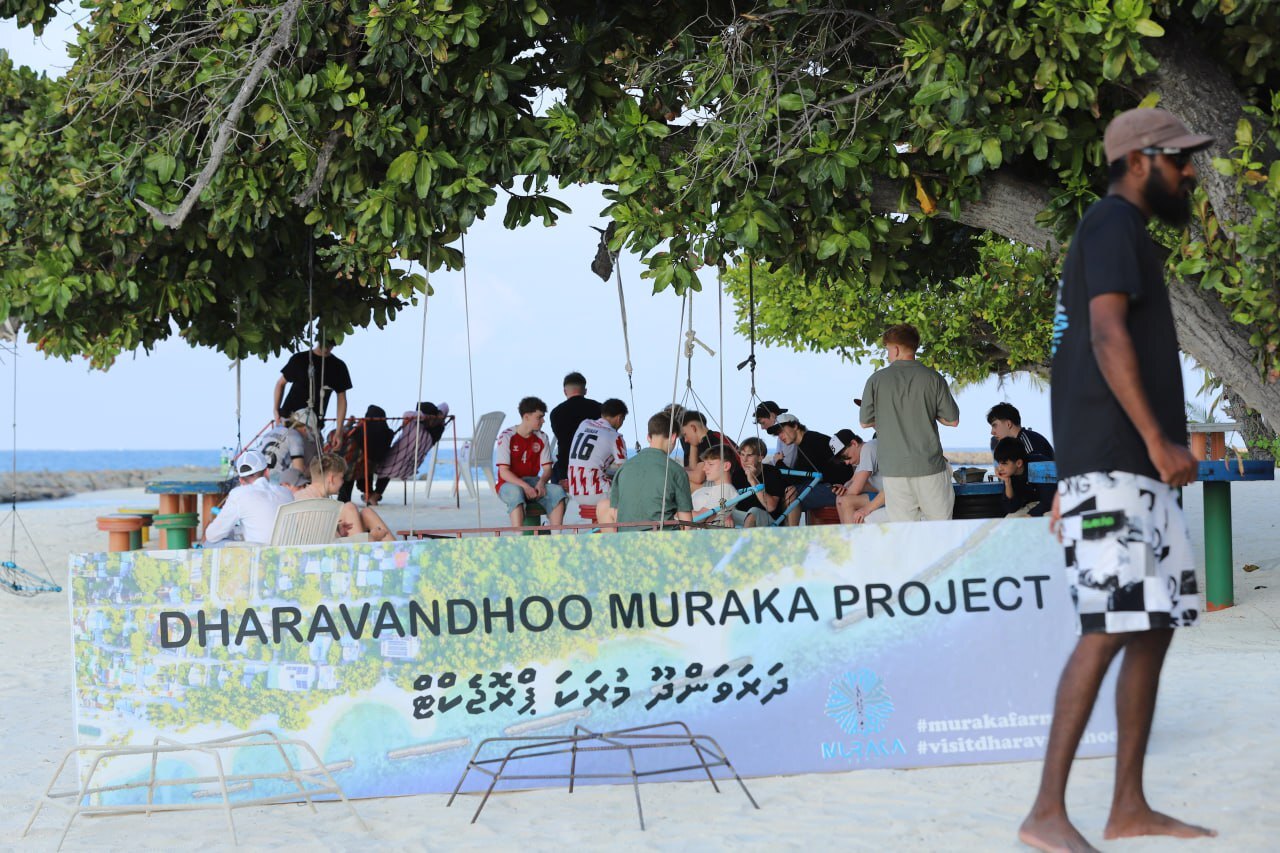 Ranum Efterskole College students during field learning with Muraka Farm